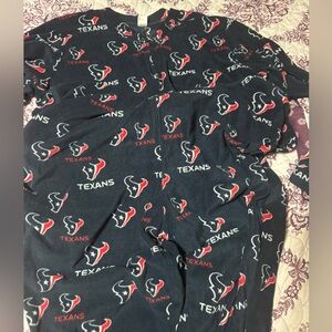 Texans Team Apparel Navy and Red Logo Onesie